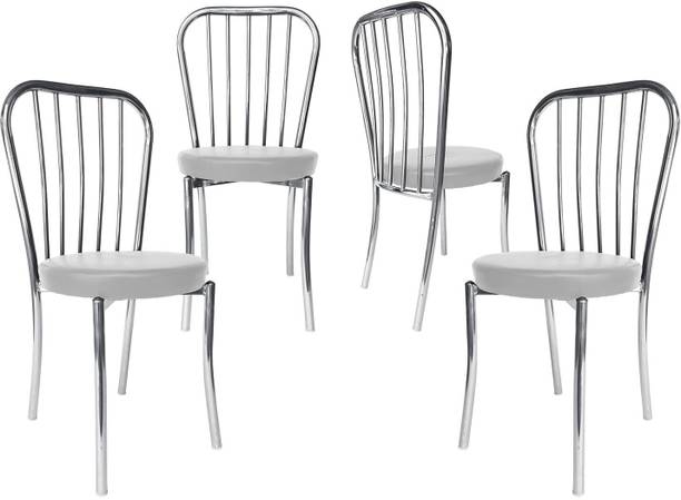 ACTIVA Decent Dining Chairs for Home/Stackable Metal Chair/Backrest Chair for Garden/ Metal Outdoor Chair