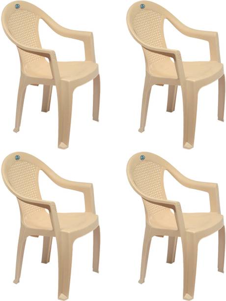 Nilkamal Mid Back Chair with Arm CHR2051| For Living, Bed Room, Kitchen, Office, Garden Plastic Outdoor Chair