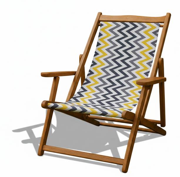 ROYAL BHARAT Low Back Chair Solid Wood Outdoor Chair