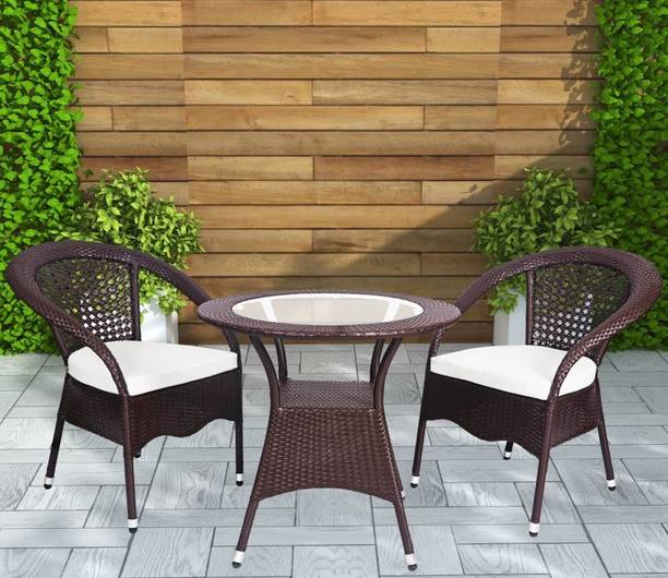 KLODOR Premium Garden/Outdoor/Balcony/Terrace/Coffee/Poolside Patio Chair & Table Set Metal Outdoor Chair