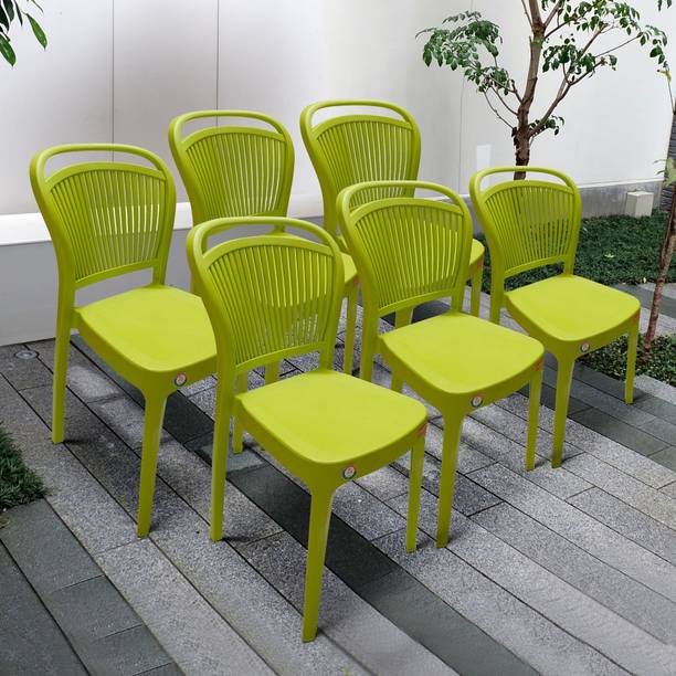 Furniture Yard Mango Salsa Plastic Chair/Stackable Plastic Chair/Strong & Sturdy Structure/ Plastic Outdoor Chair