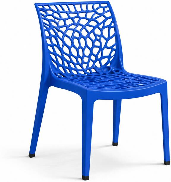 SRI GAYATHRI POLYMERS Premium Web Design Plastic Chair|Stylish Modern Armless Chair for multipurpose Plastic Outdoor Chair