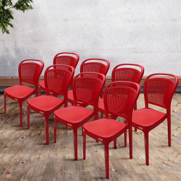 Furniture Yard Mango Salsa Plastic Chair/Stackable Plastic Chair/Strong & Sturdy Structure/ Plastic Outdoor Chair