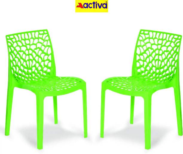 ACTIVA Web Designer Plastic Chair for Home, Cafe|Lightweight & Stackable Seating Chair| Plastic Outdoor Chair