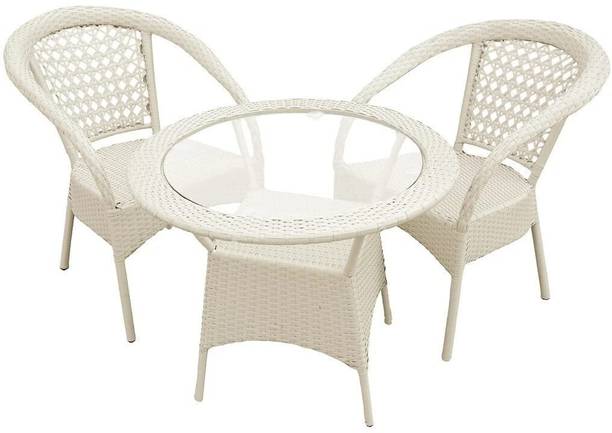 ZENTOX D08 Patio Chair Table Sets Wicker Garden Indoor Outdoor Patio Chairs Metal Outdoor Chair