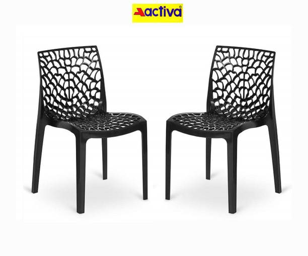 ACTIVA Web Designer Plastic Chair for Home, Cafe|Lightweight & Stackable Seating Chair| Plastic Outdoor Chair