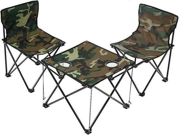 कंपसोर Portable Military Folding Table Chair Set Foldable Steel TK-4720 रबर आउटडोर चेयर