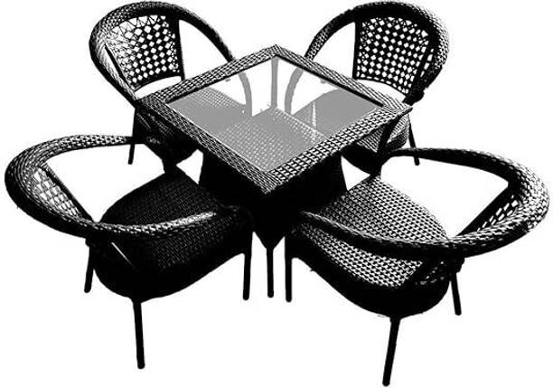 IIOF Outdoor/indoor Rattan wicker chair sets with table Metal Outdoor Chair
