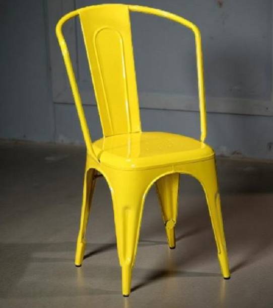 BALAJEE Modern Industrial Metal Side Chair – Durable, Comfortable & Stylish Metal Outdoor Chair