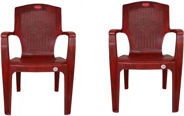 SRI GAYATHRI POLYMERS Comfortable Seating for Home & Living Room | Matt & Gloss Pattern Plastic Outdoor Chair