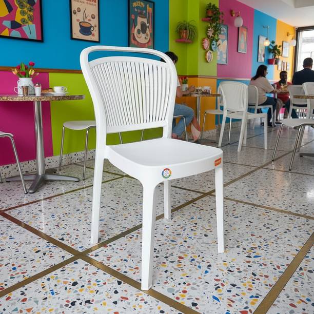 Furniture Yard Mango Salsa Plastic Chair/Stackable Plastic Chair/Strong & Sturdy Structure/ Plastic Outdoor Chair