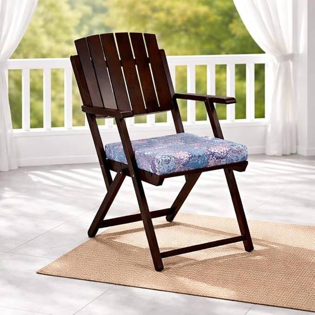 WELL KNOWN WELL KNOWN Wooden Folding Chair | Portable Foldable Armchair Solid Wood Outdoor Chair