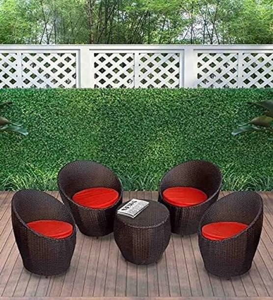 KLODOR Premium Designer Garden/Balcony/Terrace/Poolside Patio Seating Chair & Table Set Glass Outdoor Chair