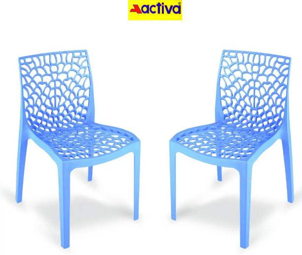 ACTIVA Web Designer Plastic Chair for Home, Cafe|Lightweight & Stackable Seating Chair| Plastic Outdoor Chair