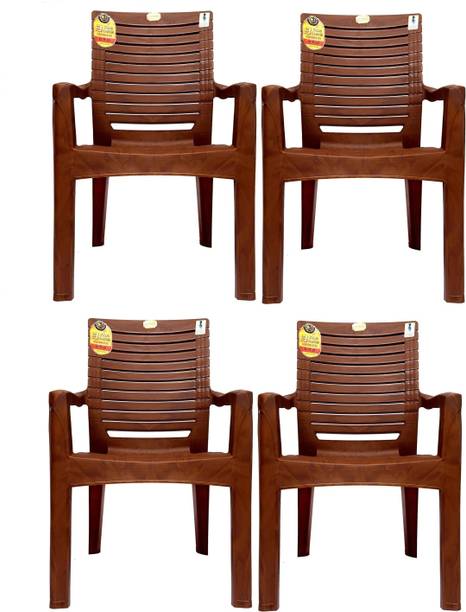 Anmol Moulded High Back Chair Strong Structure Build Chair for Home, Garden Plastic Outdoor Chair