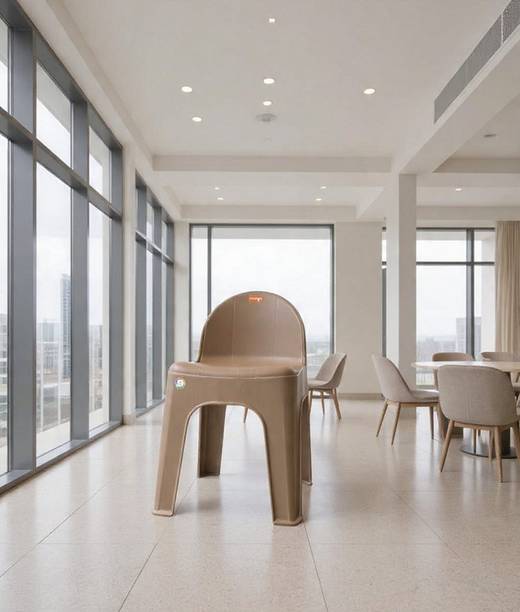 MSR MANGO Plastic Chair Cum Stool for Home Office Cafe Garden Kitchen set of 1 Plastic Outdoor Chair