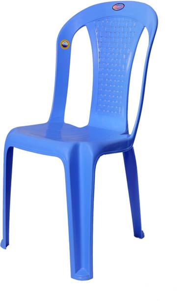 NEELGAGAN Durable Plastic Chair with Backrest , Elegant Design for Home & Garden Plastic Outdoor Chair