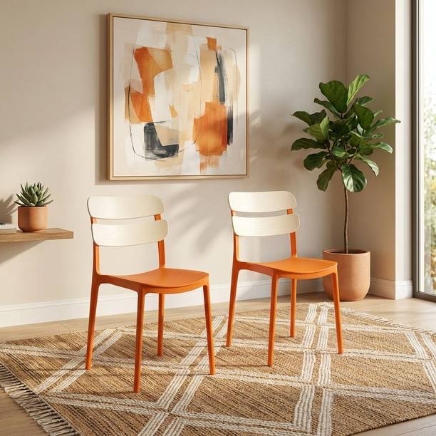 TrendyLivings Marti Chair for Home | Dining Chair | Suitable for Home, Café & Restaurant Plastic Outdoor Chair