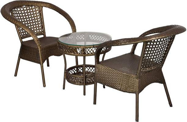 KLODOR Premium Garden/Outdoor/Balcony/Terrace/Coffee/Poolside Patio Chair & Table Set Metal Outdoor Chair