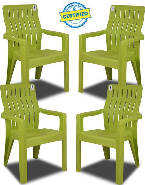 COMFORT Creation High back heavy duty Premium chair-Set of 4 Plastic Outdoor Chair