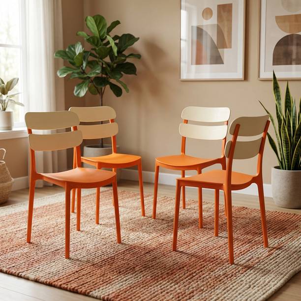 TrendyLivings Marti Chair for Home | Dining Chair | Suitable for Home, Café & Restaurant Plastic Outdoor Chair