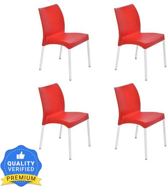 Nilkamal NOVELLA-RED-01 Plastic Cafeteria Chair