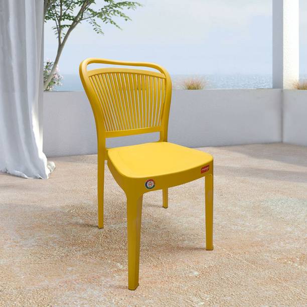 Furniture Yard Mango Salsa Plastic Chair/Stackable Plastic Chair/Strong & Sturdy Structure/ Plastic Outdoor Chair