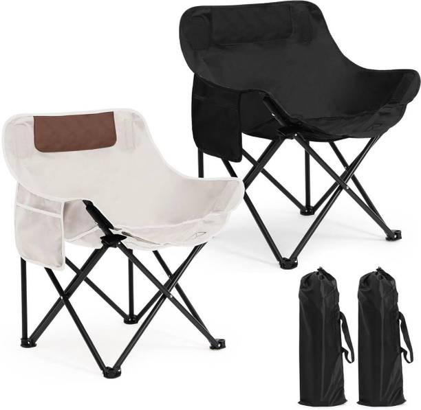 Suvaniq Lightweight folding camping chair for travel picnic beach hiking supports 330lbs Leatherette Outdoor Chair