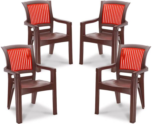 MAHARAJA Singham 104 for Home,Office | Comfortable, ArmRest | Bearing Capacity upto 200Kg Plastic Outdoor Chair