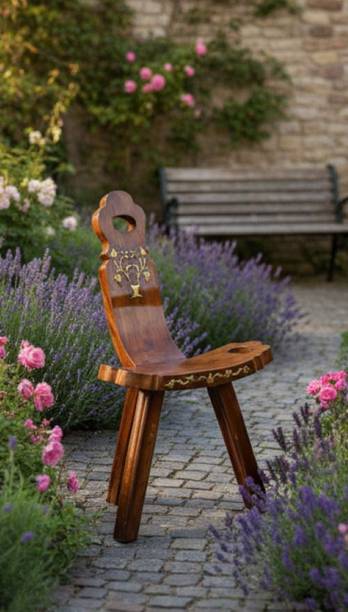 Living Concept Handicrafts Sheesham Wood Portable Relaxing Easy Chair Outdoor for Living Room Solid Wood Outdoor Chair