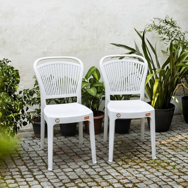 Furniture Yard Mango Salsa Plastic Chair/Stackable Plastic Chair/Strong & Sturdy Structure/ Plastic Outdoor Chair