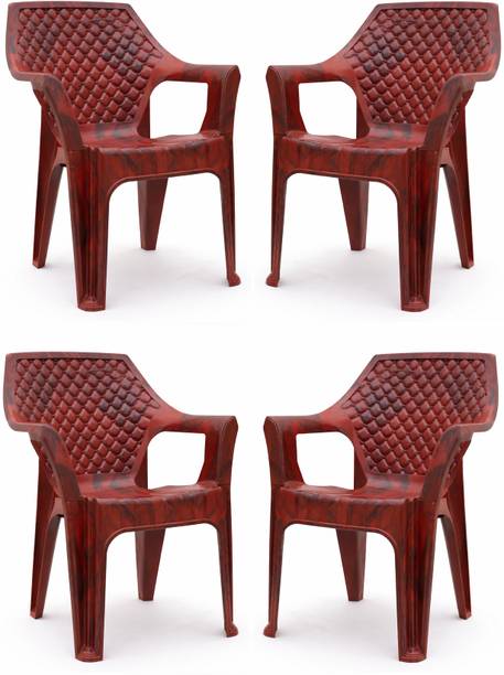 ARLAVYA Ciaz Premium Arm Chair | 1 Year Warranty | Spacious Chair for Home,Garden,Office Plastic Outdoor Chair