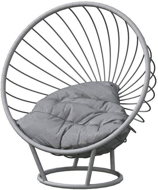 Smarts collection Iron Bubble Chair with Slim Form Seat Cushion For Hall Metal Outdoor Chair