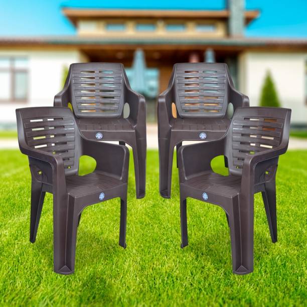 HELLO Superior Quality Plastic Arm Chair for Garden Home Office Outdoor Plastic Cafeteria Chair