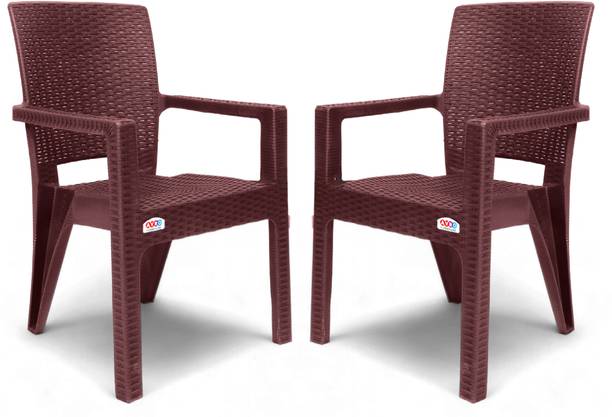 AVRO furniture PLATINUM RATTAN Strong Durable Chair for Home, Garden, and Office Use Plastic Outdoor Chair