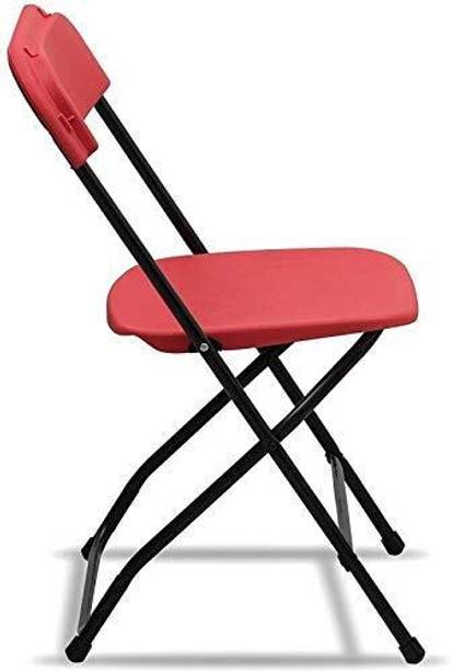 Supreme PLASTIC FOLDABLE CHAIR FOR STUDY/OFFICE/CAFE/WFH/ROAD TRIP WITH METAL BODY Plastic Cafeteria Chair