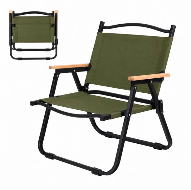 WHISKET Green Camping Chair Solid Wood Outdoor Chair