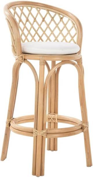 IRA Rattan Dining/Bar Chair with Armrests Modern Wooden Living Room Chair Bamboo Outdoor Chair