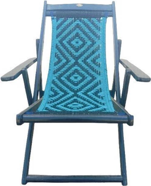 ROYAL BHARAT Sleep & Dream Chair with Thread Solid Wood Outdoor Chair