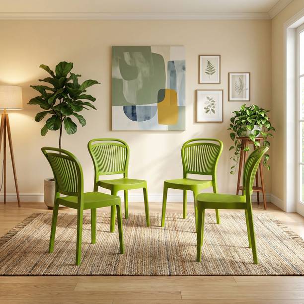 Furniture Yard Mango Salsa Plastic Chair/Stackable Plastic Chair/Strong & Sturdy Structure/ Plastic Outdoor Chair