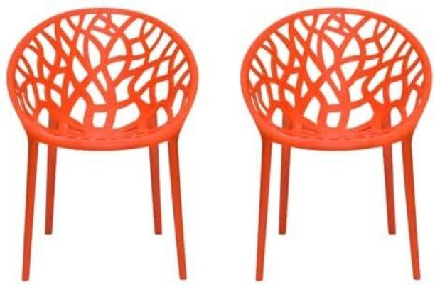 ACTIVA Crystal Plastic Arm Chair| Comfortable&Stackable Chairs for Home/Patio/Garden| Plastic Outdoor Chair