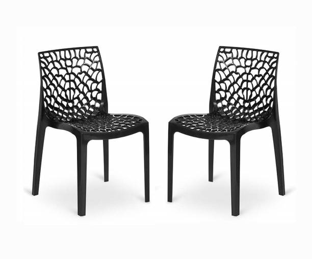 RW REST WELL Web Designer Plastic Chair for Home, Cafe|Lightweight & Stackable Seating Chair| Plastic Outdoor Chair