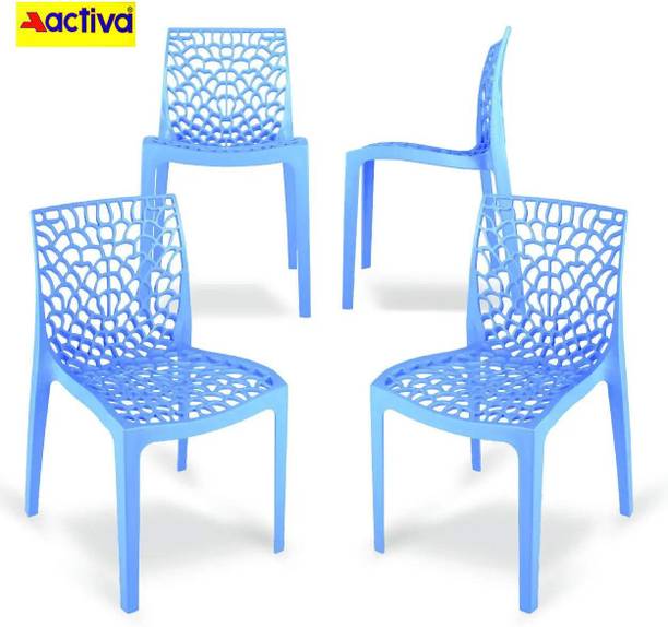 ACTIVA Web Designer Plastic Chair for Home, Cafe|Lightweight & Stackable Seating Chair| Plastic Outdoor Chair