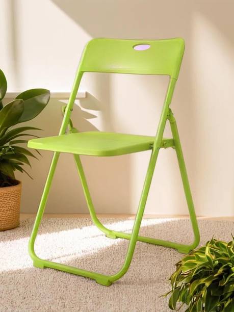 SAVYA HOME Folding Chair|Iron Frame & PP Plastic Seat|Camping Chair|Portable Chair for Kids Metal Outdoor Chair