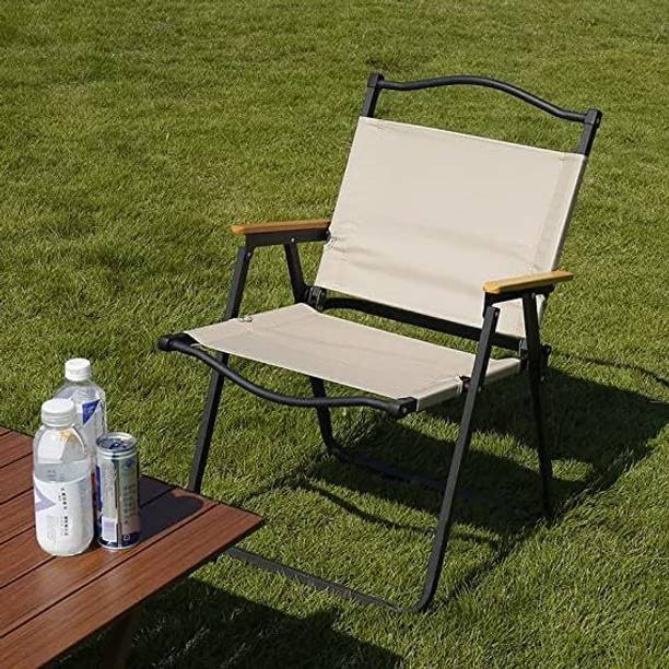 WHISKET Black Camping Chair Solid Wood Outdoor Chair