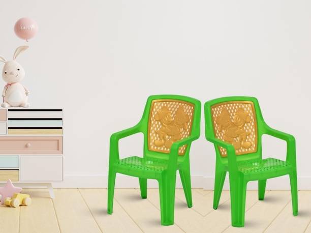 COMFORT Creation Durable Portable Lightweight Plastic Kids Chair for 2 to 12 Years Plastic Outdoor Chair