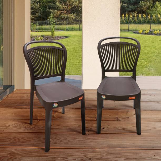 Furniture Yard Mango Salsa Plastic Chair/Stackable Plastic Chair/Strong & Sturdy Structure/ Plastic Outdoor Chair