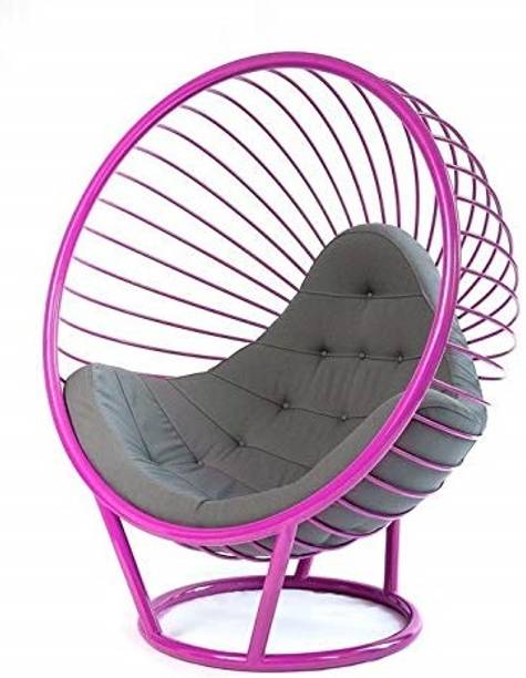 Smarts collection Iron Bubble Chair with Slim Form Seat Cushion For Hall Metal Outdoor Chair
