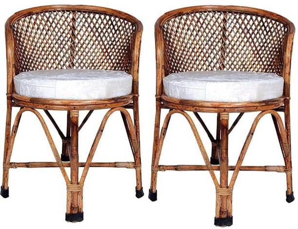 manufactree garden/balconychair with cushion Cane Cafeteria Chair