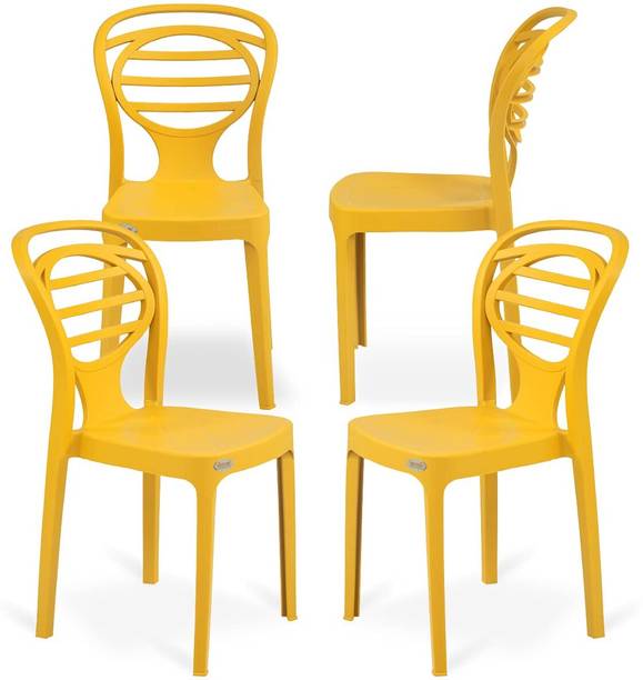 Supreme Oak Plastic Armless Chairs Plastic Cafeteria Chair